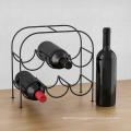 Minghou wholesale 6 bottles metal wire wine racks for home bar restaurant